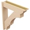 Ekena Millwork 7 1/2-in W x 32-in D x 36-in H Balboa Trad Rough Cedar Woodgrain TimberThane Outlooker, Primed Tan OUTUR075X32X36BOA04RCPR - alternate 4
